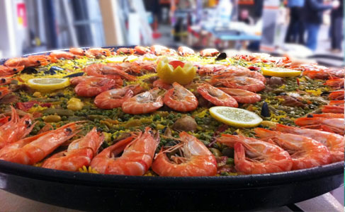 Paella valenciana mixte